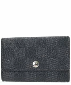 Wholesale ✨ Louis Vuitton Damier Graphite Canvas 6 Key Case (Authentic Pre-Owned) 🌟