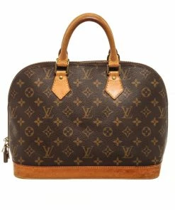 Promo 🎁 Louis Vuitton Brown Monogram Canvas and Leather Alma PM Bag 😍