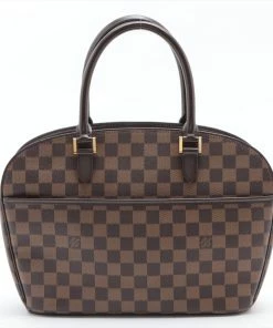 Budget 🔔 Louis Vuitton Damier Ebene Canvas Leather Sarria Horizontal Bag 🛒