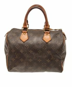 Promo 🧨 Louis Vuitton Brown Monogram Speedy 25 👜 Handbag 🔔