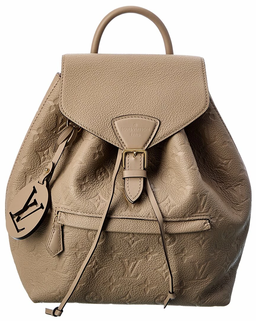 Flash Sale 🔔 Louis Vuitton Beige Monogram Empreinte Leather Montsouris PM (Authentic 👏