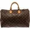 Hot Sale 🌟 Louis Vuitton Brown Monogram Canvas Speedy 40 Satchel Bag 🌟