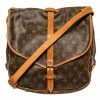 Top 10 ⌛ Louis Vuitton Brown Monogram Saumur 35 Shoulder Bag 🧨
