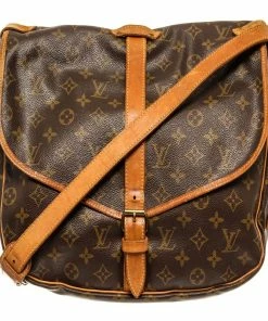 Top 10 ⌛ Louis Vuitton Brown Monogram Saumur 35 Shoulder Bag 🧨