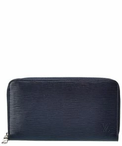 Discount 👏 Louis Vuitton Blue Epi Leather Zippy Wallet (Authentic Pre-Owned) 🧨