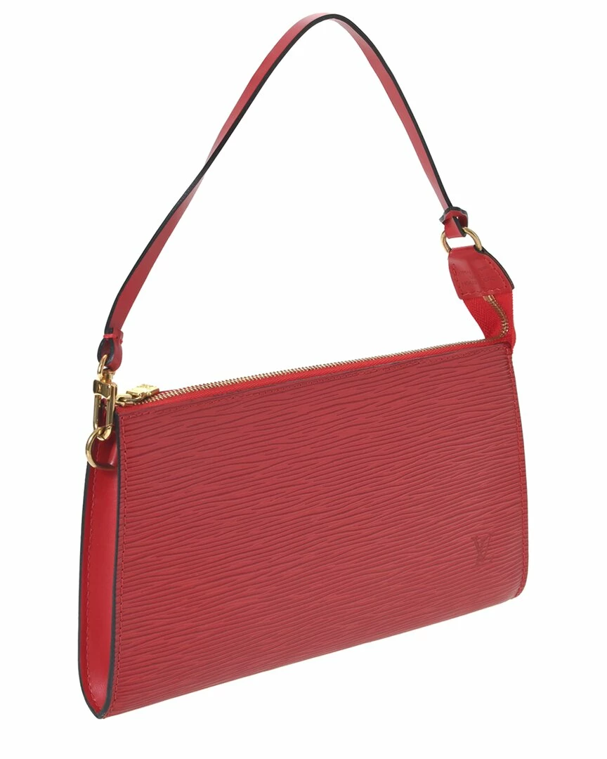 New โ๏ธ Louis Vuitton Castilian red Leather Pochette Accessoires 24 (Authentic Pre- ๐ฏ - Image 2