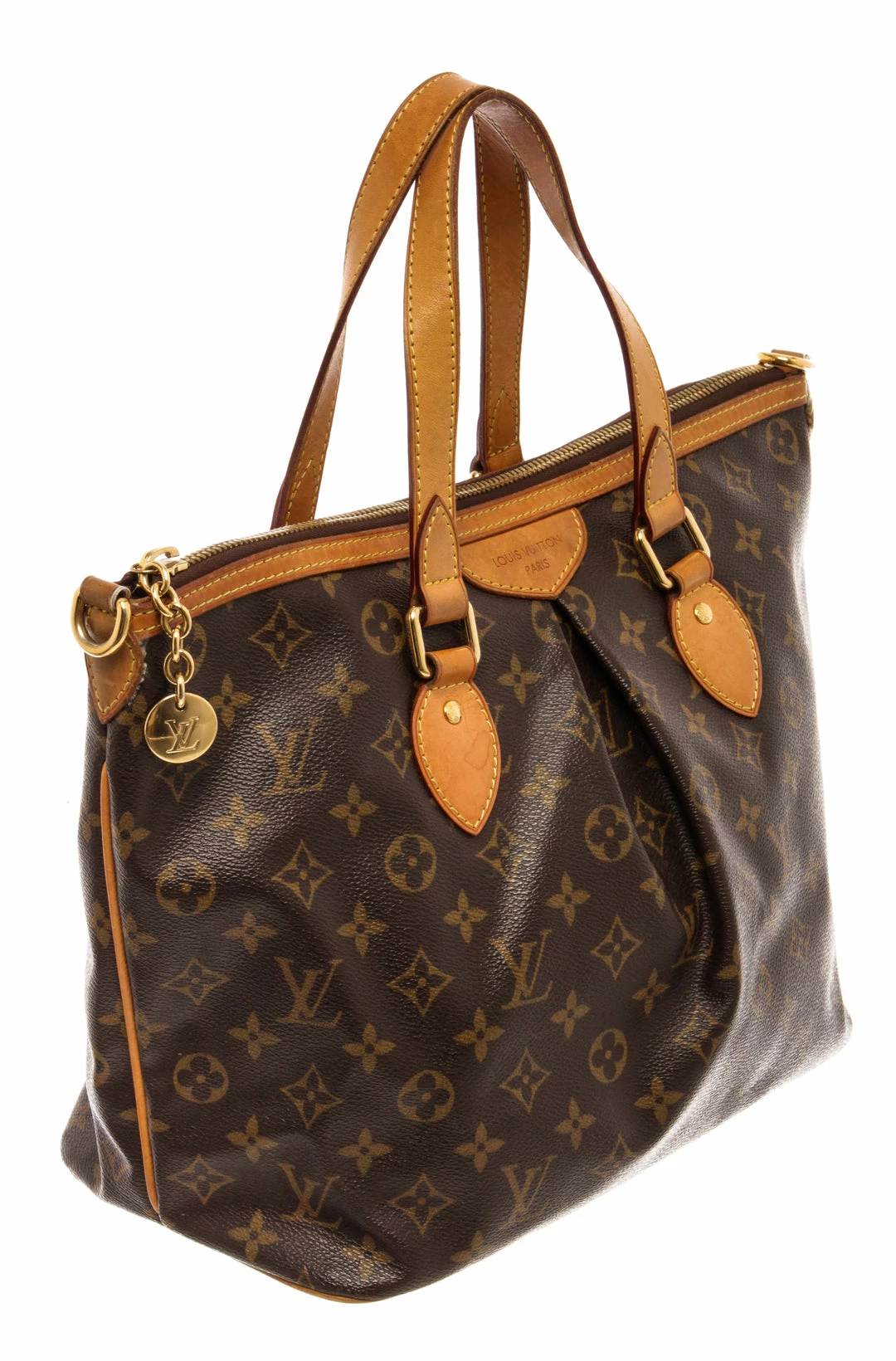 Cheap ❤️ Louis Vuitton Brown Monogram Canvas Palermo PM Tote Bag 🥰 - Image 2