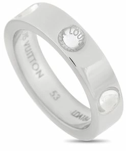 Flash Sale 🛒 Louis Vuitton 18K White Gold Band Ring 🤩