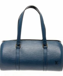 Budget ✨ Louis Vuitton Blue Epi Leather Soufflot Shoulder Bag 😉