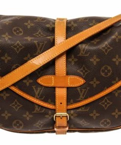 Best deal ๐ Louis Vuitton Brown Monogram Canvas Saumur 30 Shoulder Bag ๐