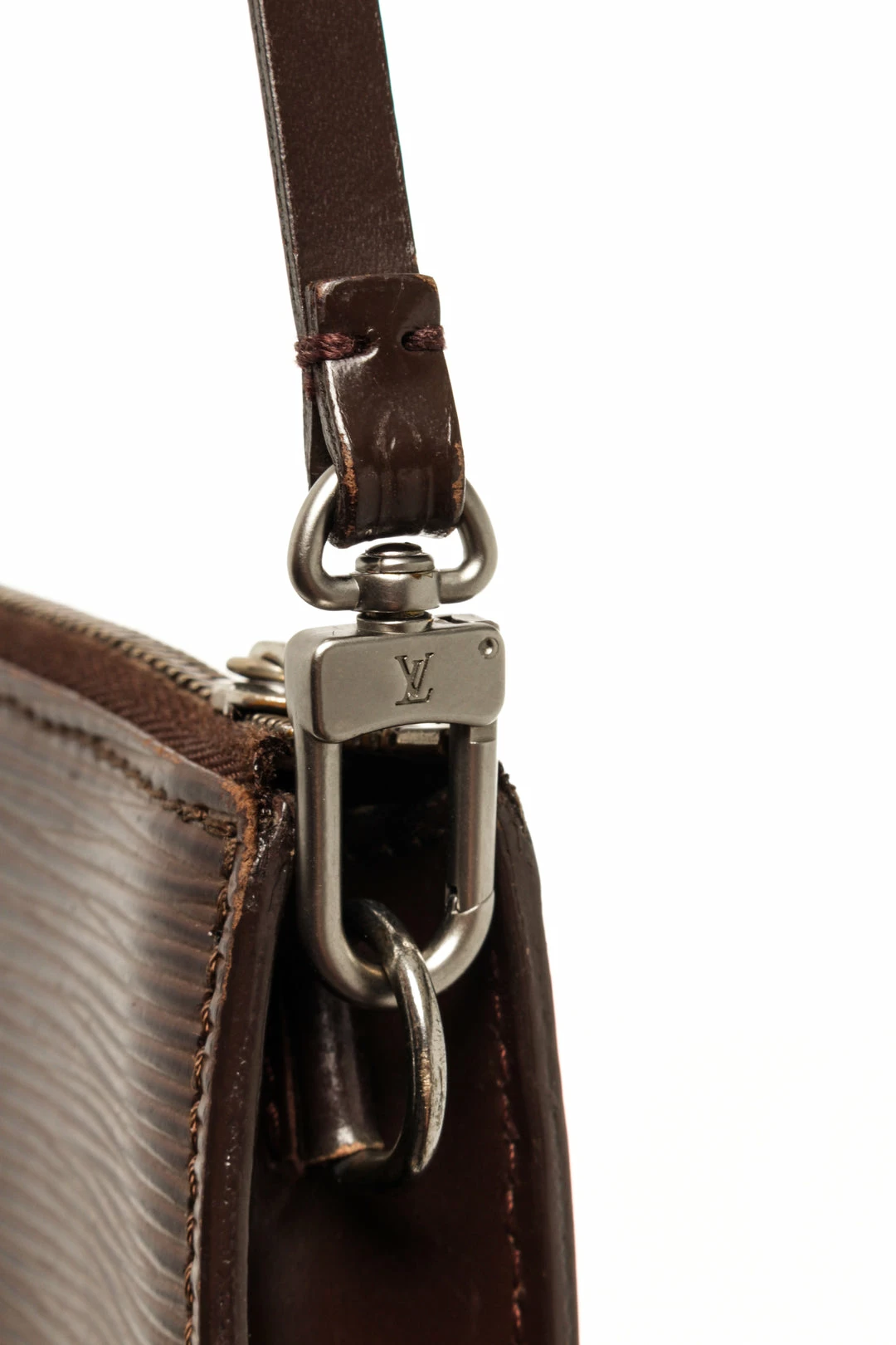 Budget โ๏ธ Louis Vuitton Dark Brown Epi Leather Pochette Accessories NM Bag ๐ฏ - Image 6